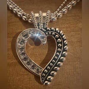 NEW IN BOX Montana Silversmith Heart Necklace and Earrings Set